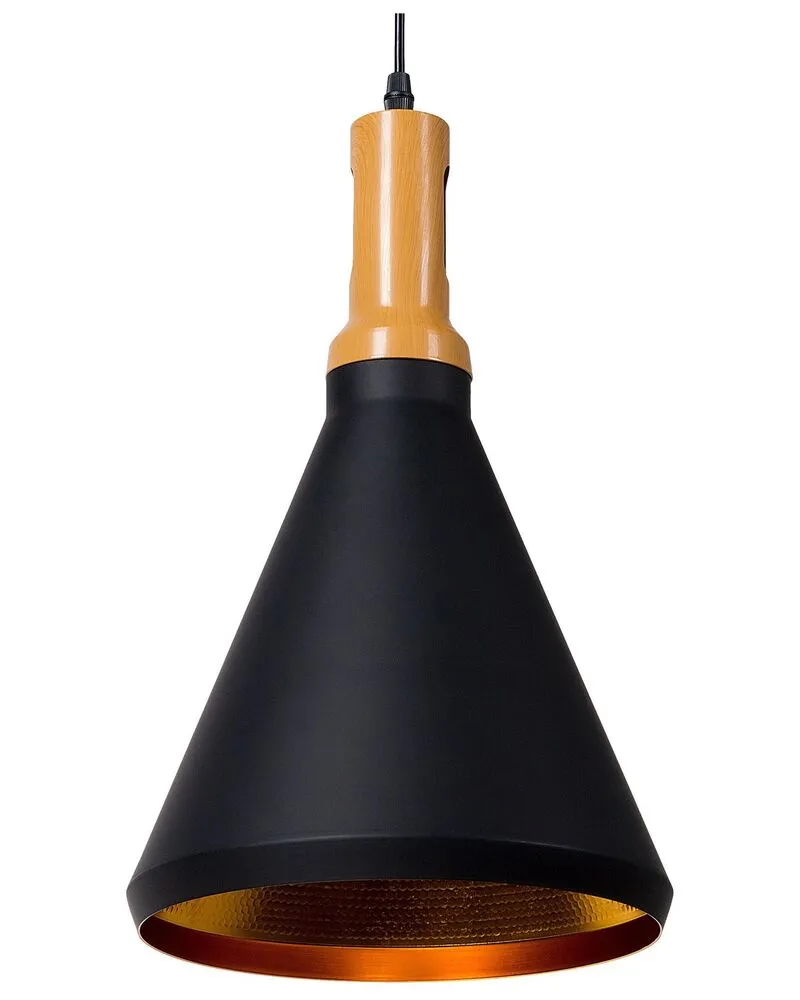 Lampe de signalisation Hanglamp zwart/goud MACKENZIE