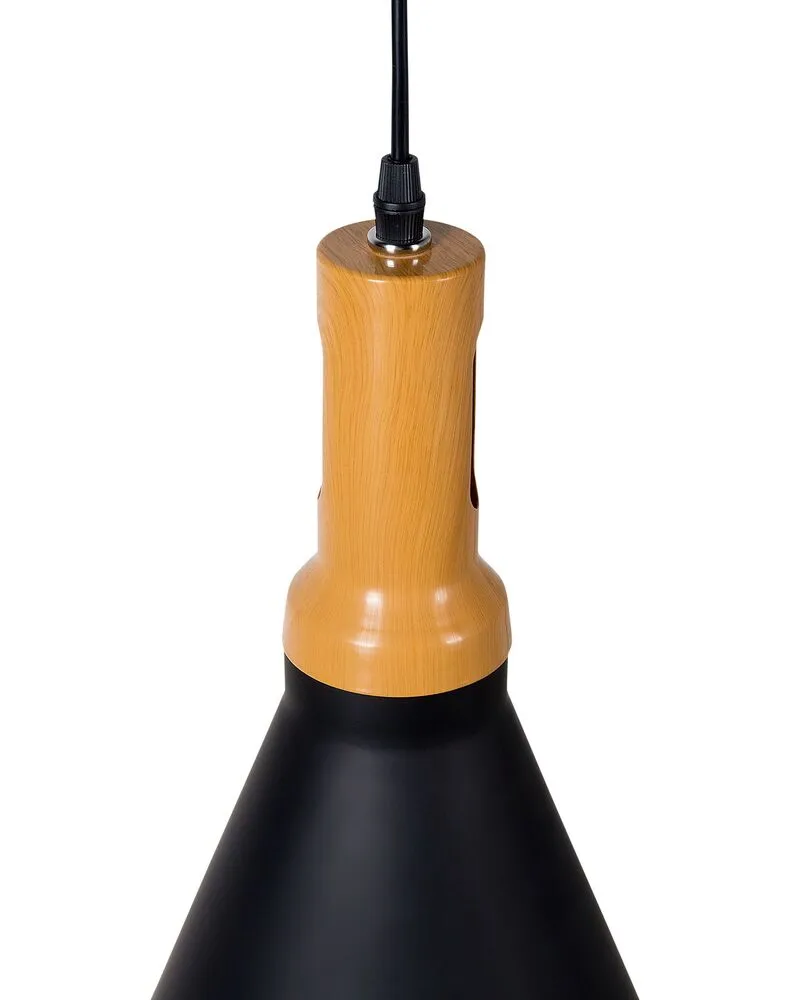 Lampe de signalisation Hanglamp zwart/goud MACKENZIE
