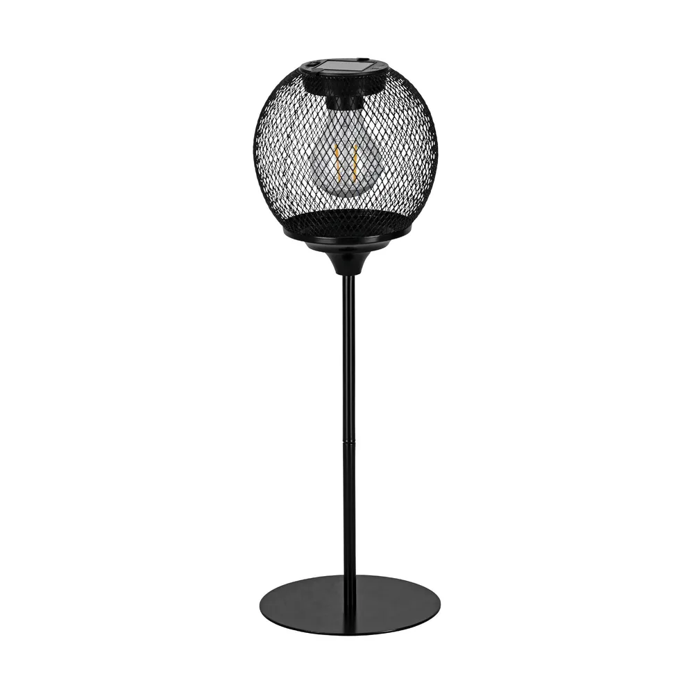 Lampe de table extérieure métal noir Z_SOLAR LED INT 2X0,06W avec Détecteur de Mouvement