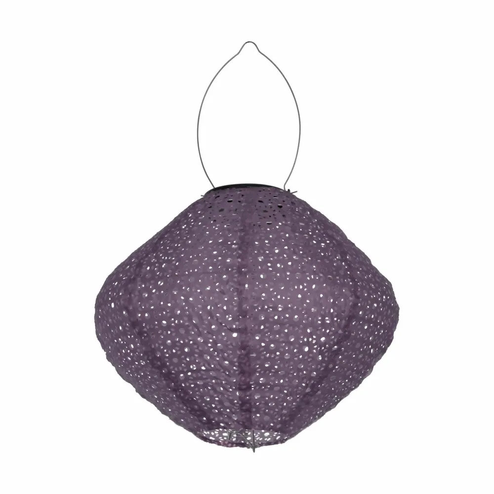 Lampe de table extérieure plastique violet Z_SOLAR H25 cm LED INT 1X0,06W pour jardin et patio