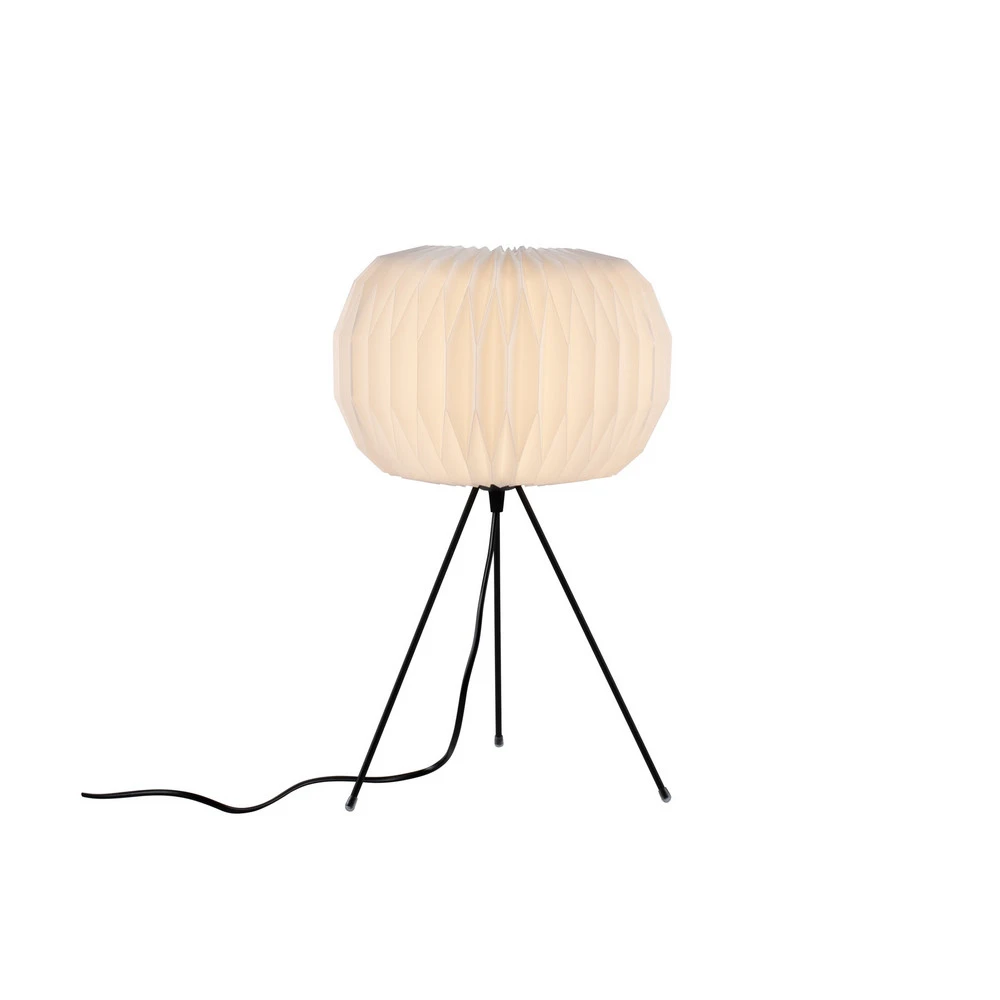 Abat-jour conique Lampe à poser Papel avec abat-jour blanc