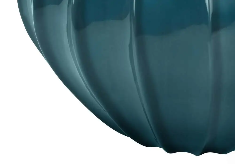éClairage - Lampe De Table 24"H CéRamique Bleue / Abat-Jour Ivoire avec douille E27