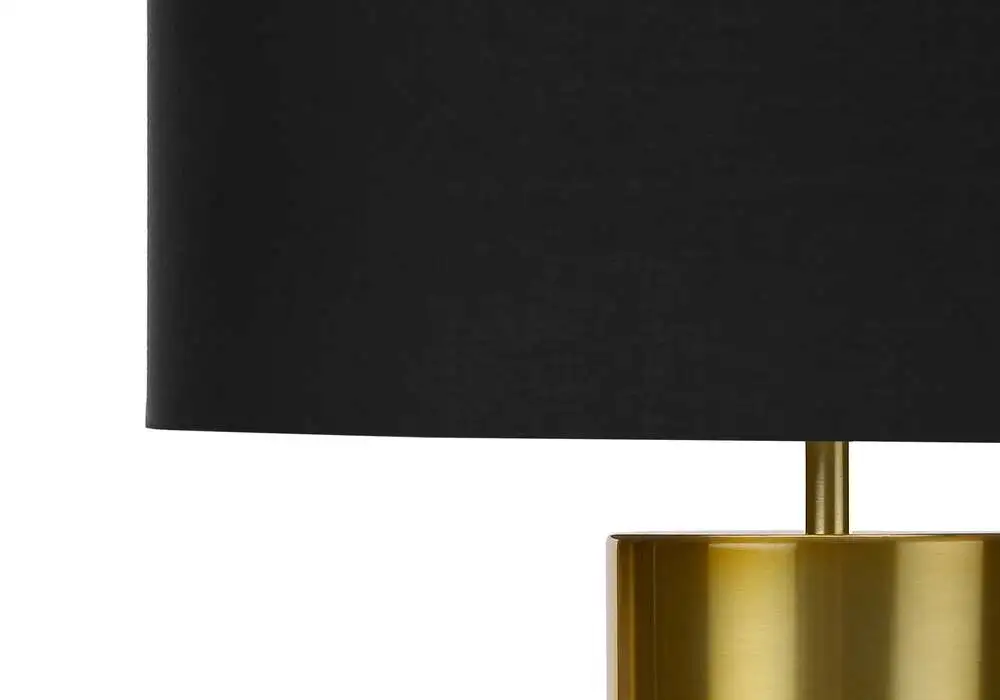 éClairage - Lampe De Table 25"H BéTon Noir / Abat-Jour Noir | Dimmable | Haute luminosité