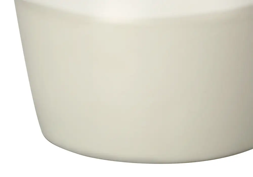 éClairage - Lampe De Table 17" H CéRamique CrèMe / Abat-Jour Ivoire en papier artisanal