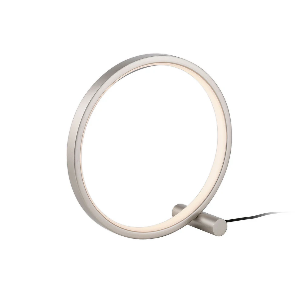 JUST LIGHT. Lampe de table LED Compact Ritus, Ø 25 cm, fer avec ampoule LED incluse