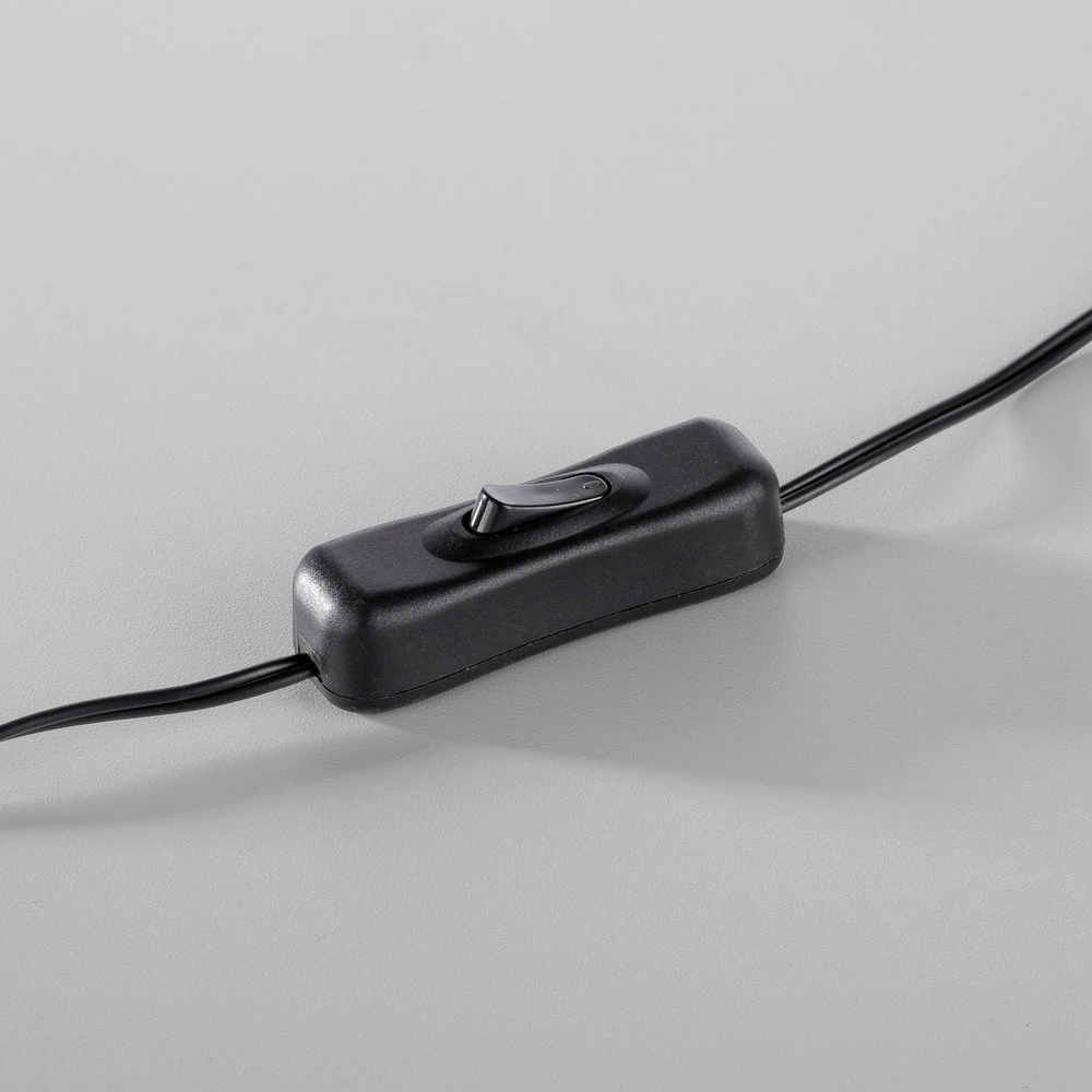 JUST LIGHT. Lampe de table LED Compact Ritus, Ø 25 cm, fer avec ampoule LED incluse