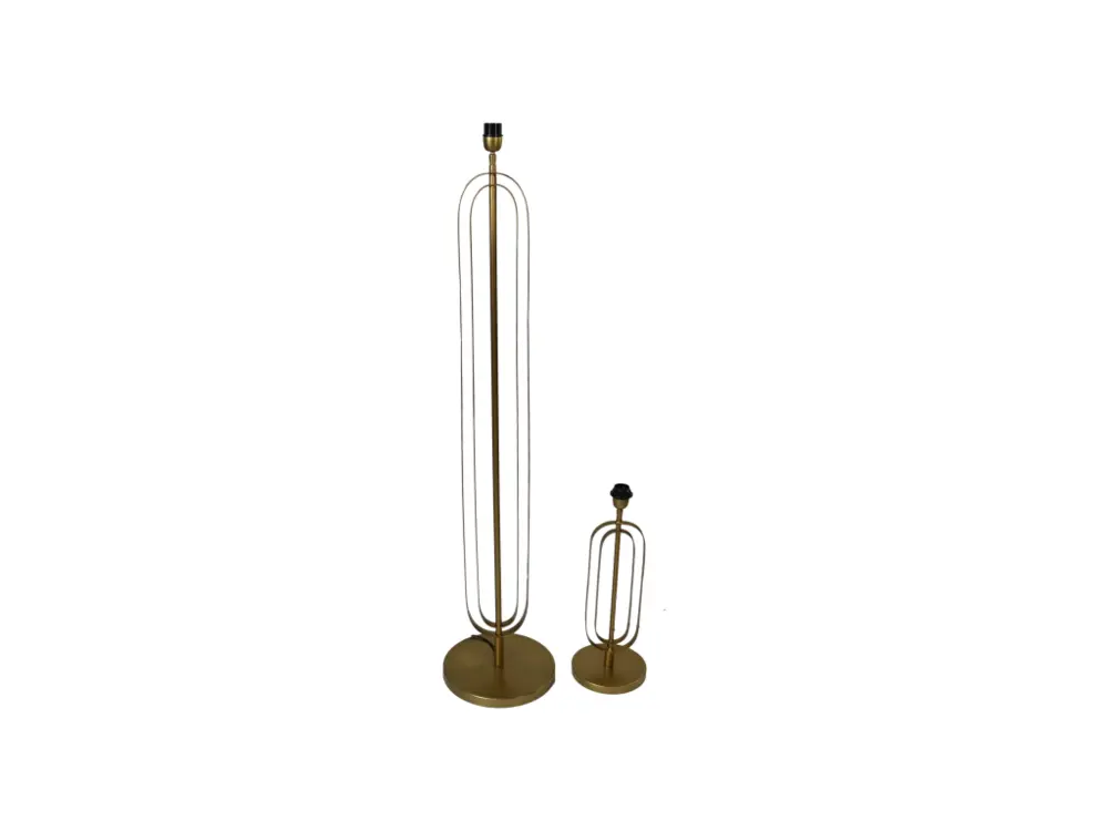 Lampe de chevet Lampe de table - Métal - Or - 20x20x55 cm