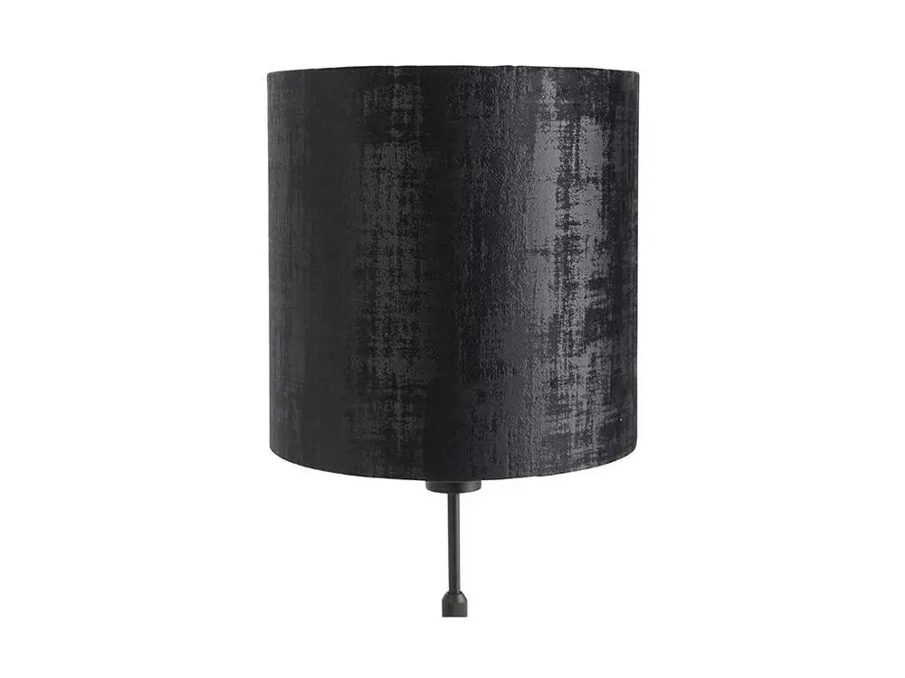 Lampe de table abat-jour velours noir noir 25 cm réglable - Parte en papier artisanal