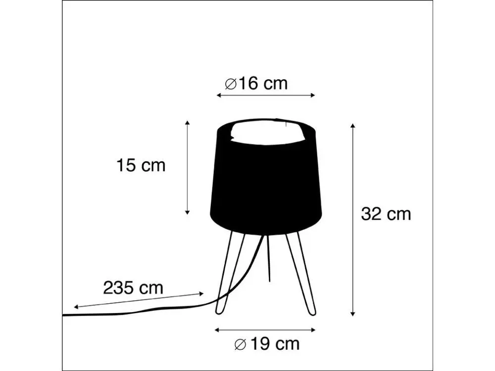 Lampe de table contemporain blanche - Lofty