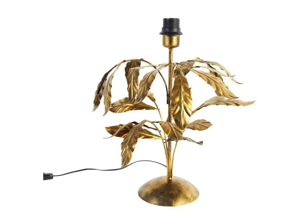 Lampe de table d'époque or antique 40 cm sans abat-jour - Tilleul