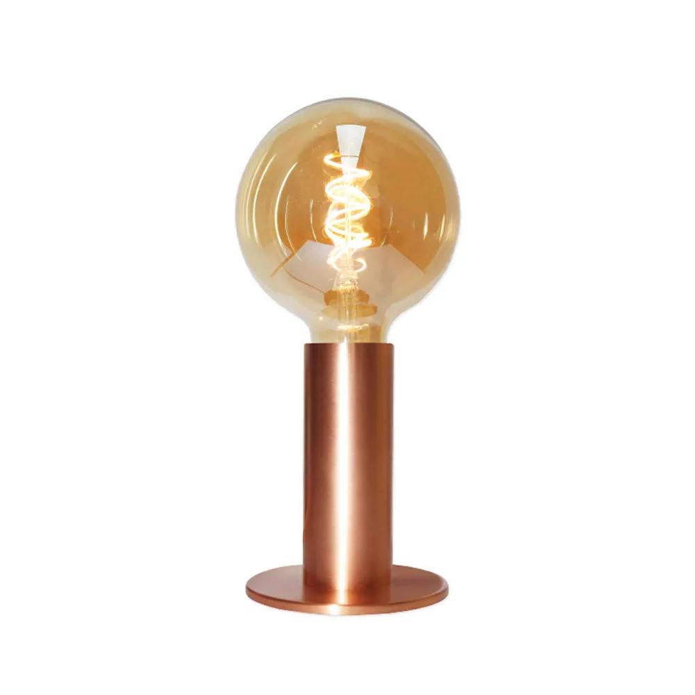Lampe de table tactile à 3 niveaux de contrôle de 4,3" x 11", or rosé pour décoration intérieure
