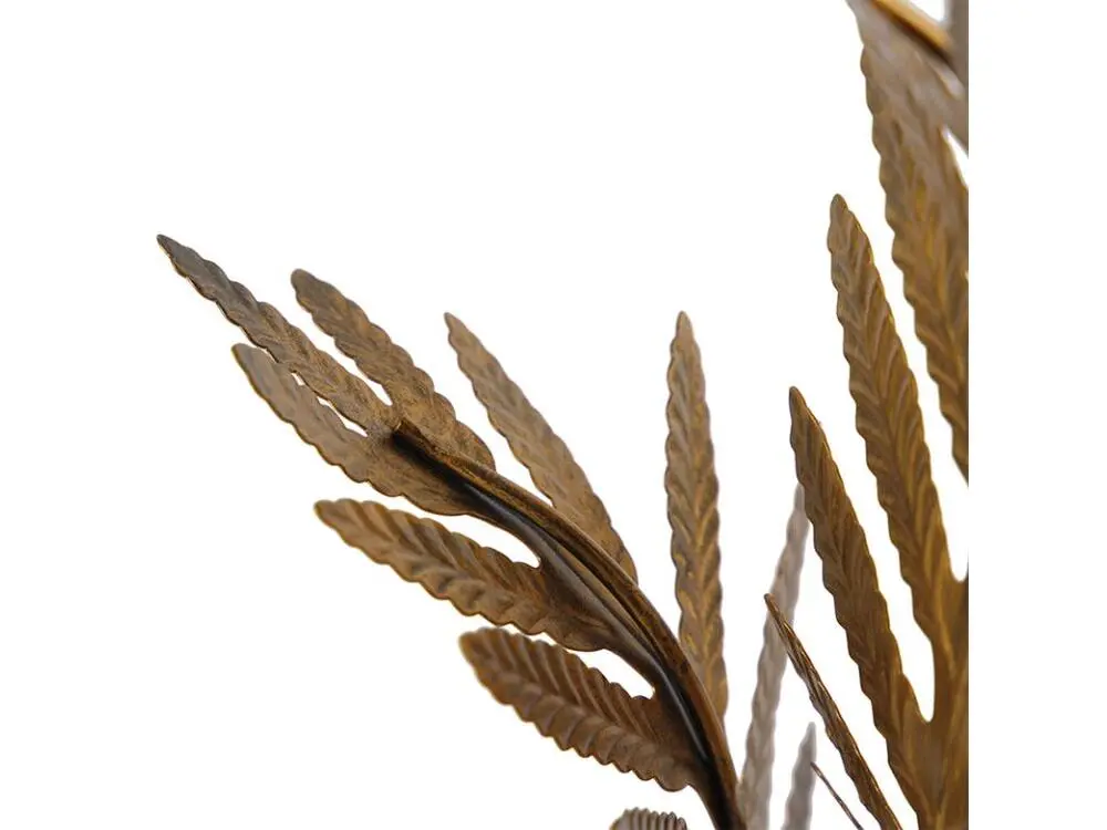 Lampe de table vieux style en or sans abat-jour - Botanica en lin naturel