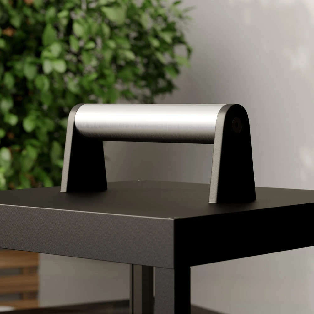 Lucande lampe de table LED accumulateur Cube, aluminium, IP54 (Certifié CE)
