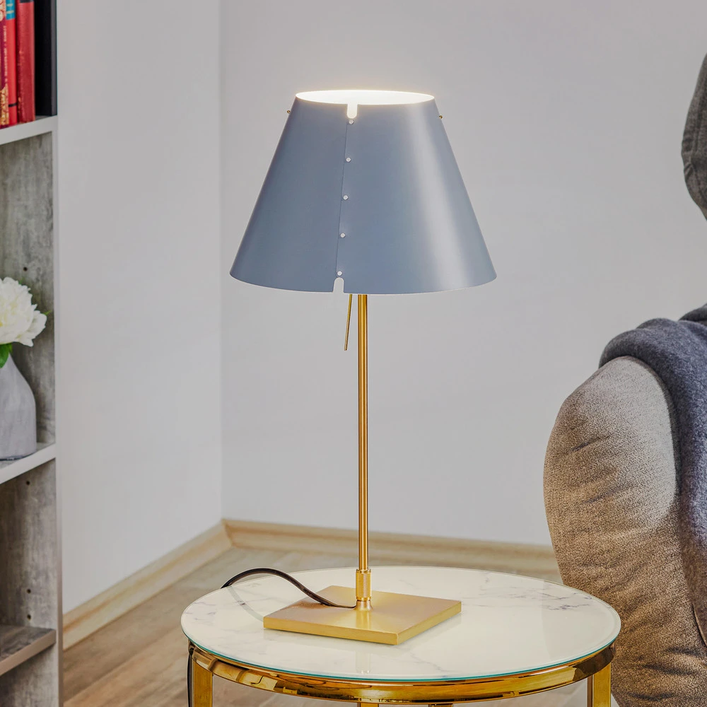 Luceplan Costanzina lampe à poser laiton béton pour éclairage d'ambiance