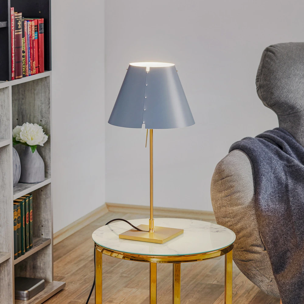 Luceplan Costanzina lampe à poser laiton béton pour éclairage d'ambiance