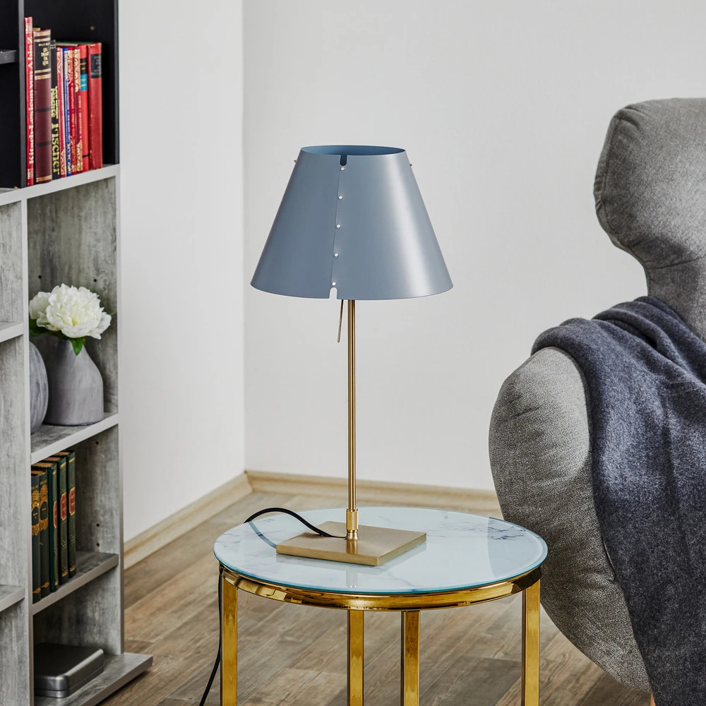 Luceplan Costanzina lampe à poser laiton béton pour éclairage d'ambiance