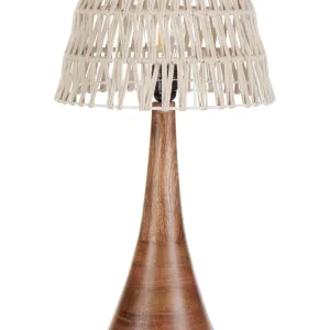 Mango Wood Table Lamp Sable PELLEJAS