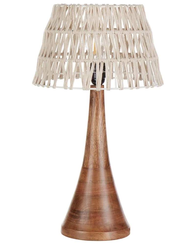 Mango Wood Table Lamp Sable PELLEJAS