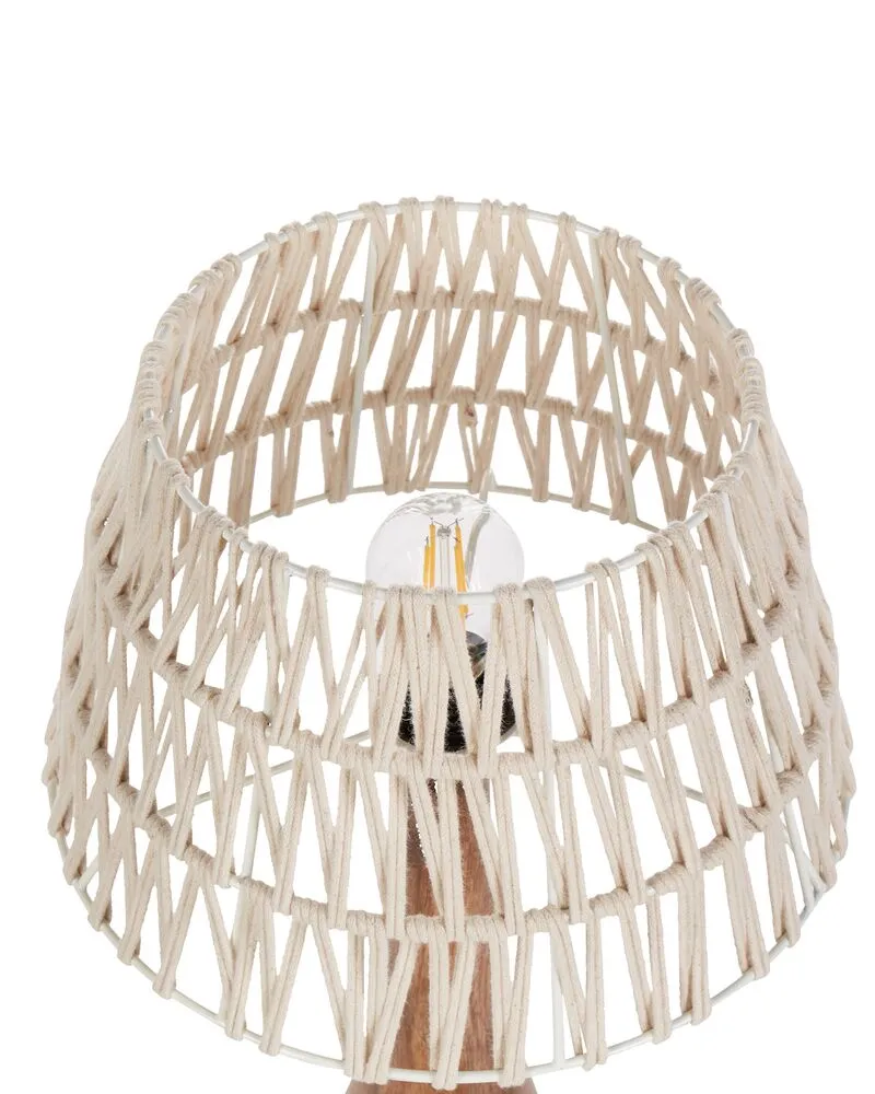 Mango Wood Table Lamp Sable PELLEJAS