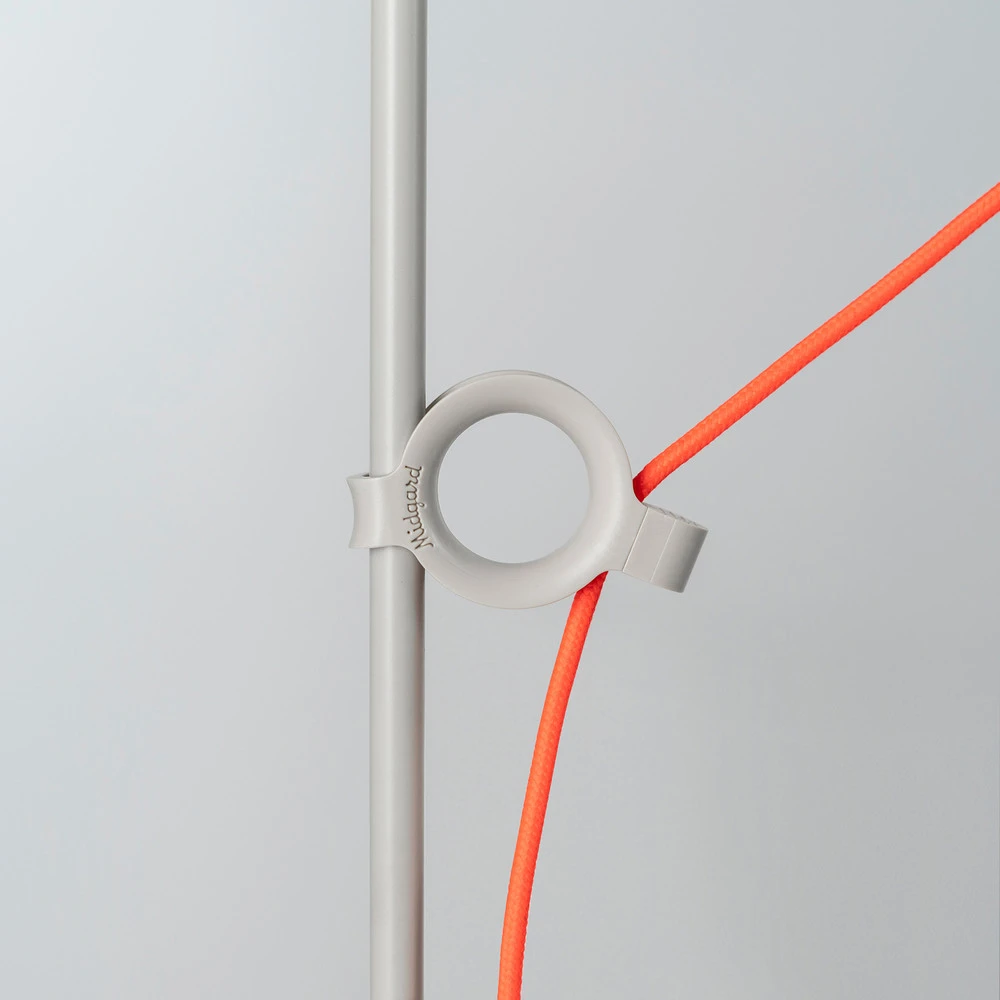 midgard lampe de table LED AYNO S, gris/orange, 2.700 K, 76 cm | Dimmable | Haute luminosité
