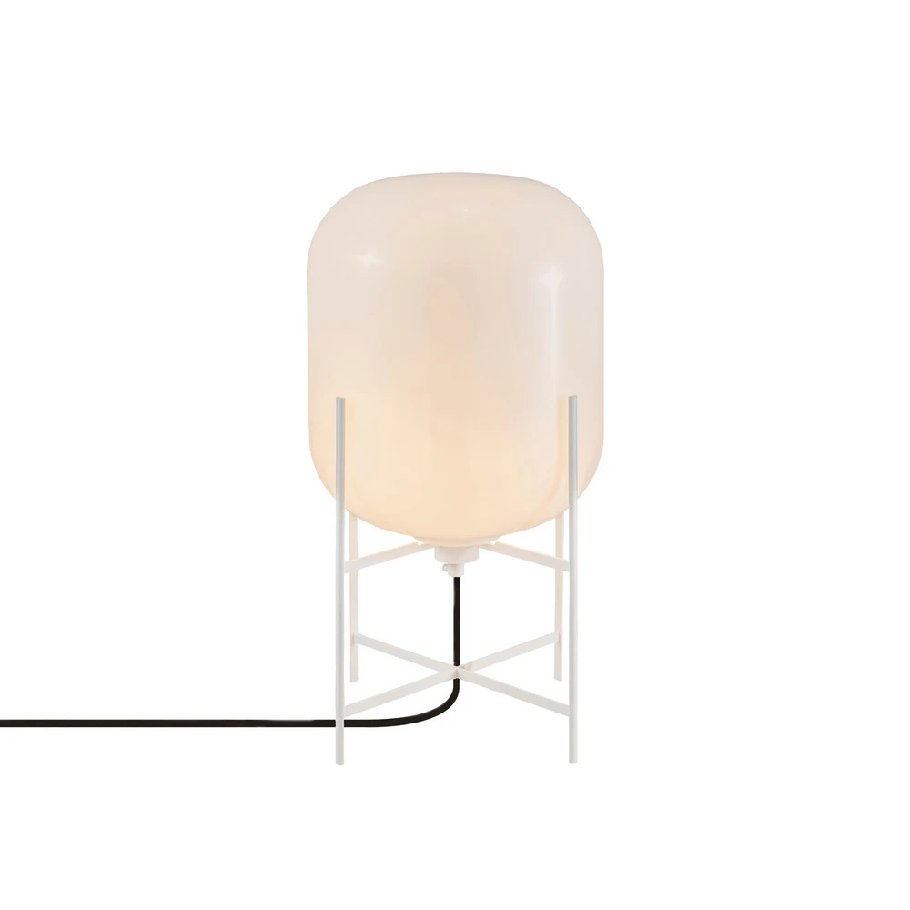 pulpo lampe à poser Oda Modeste, blanc/blanc, hauteur 45 cm
