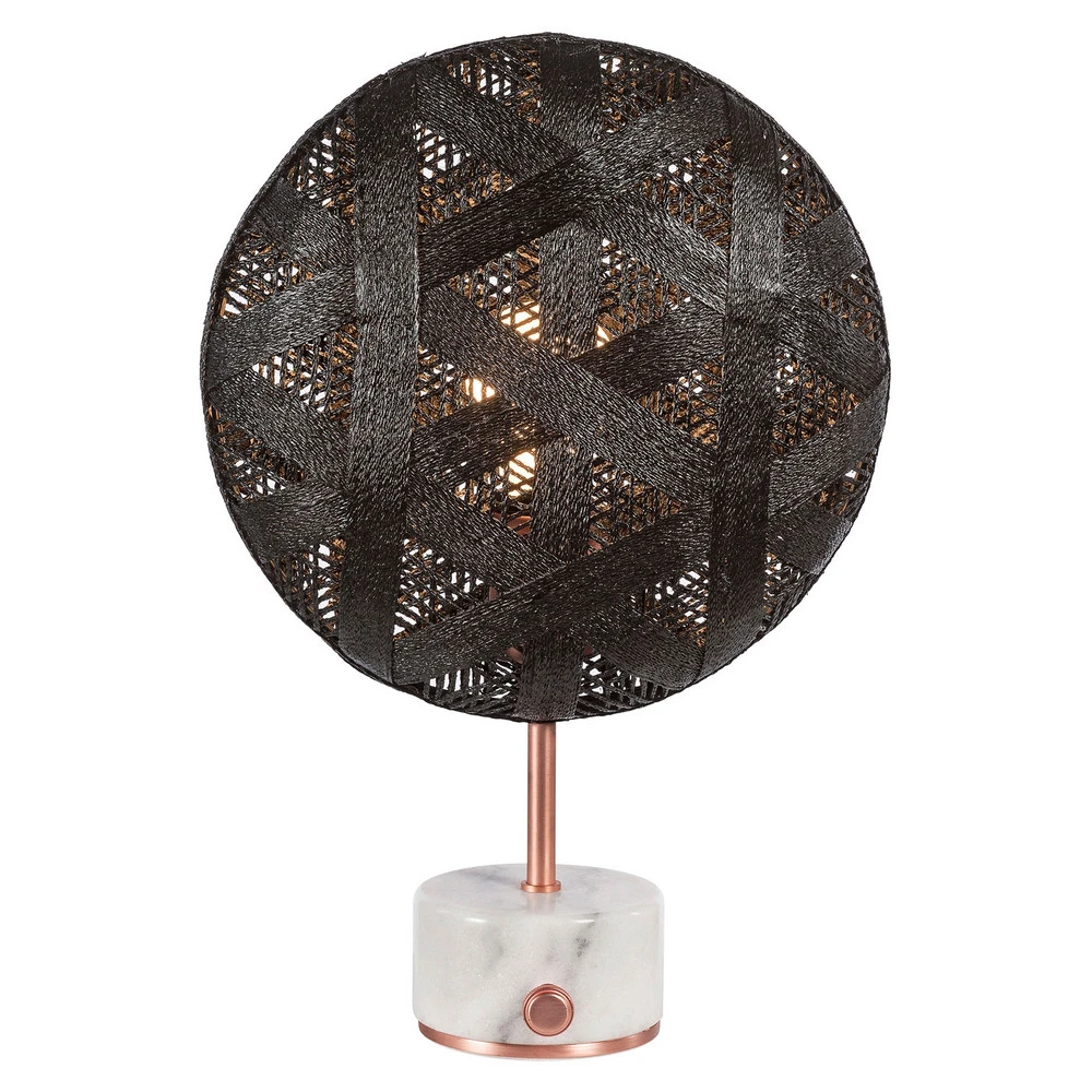 Socle en bois massif Forestier Chanpen S Hexagonal table cuivre/noir