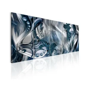 Tableau Blue Glow : Taille - 200 x 80 cm