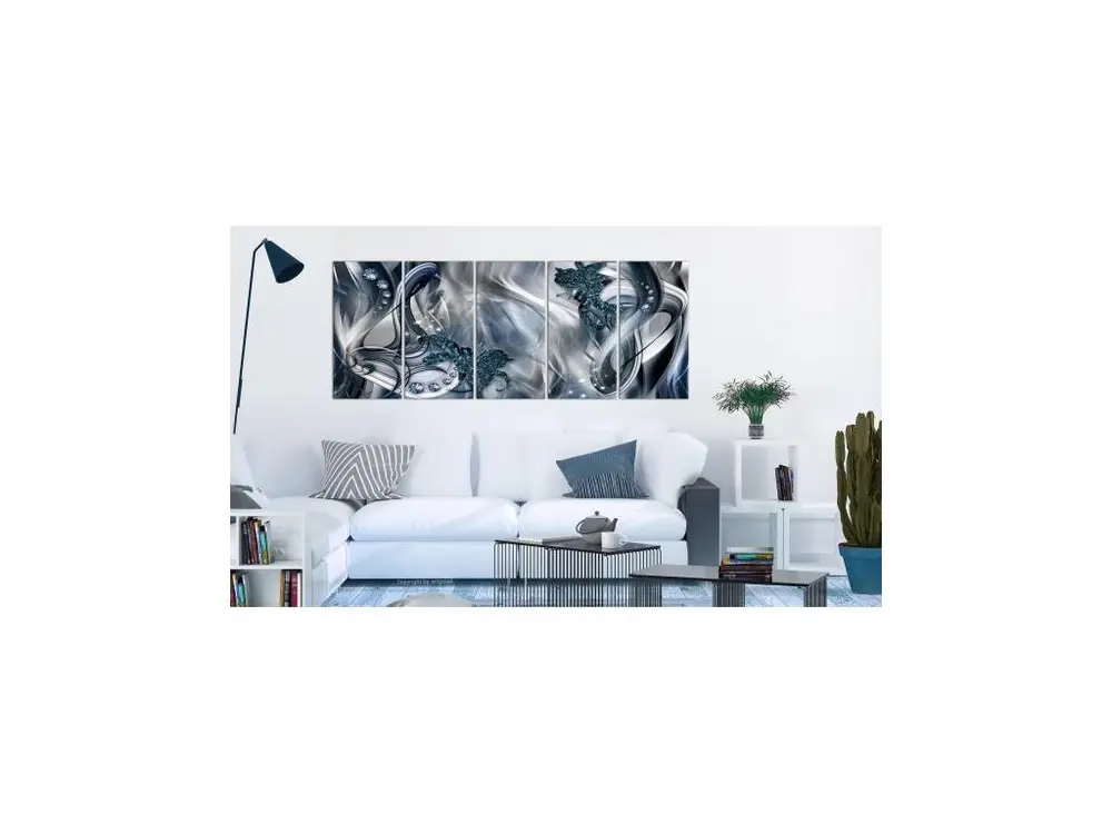 Tableau Blue Glow : Taille - 200 x 80 cm
