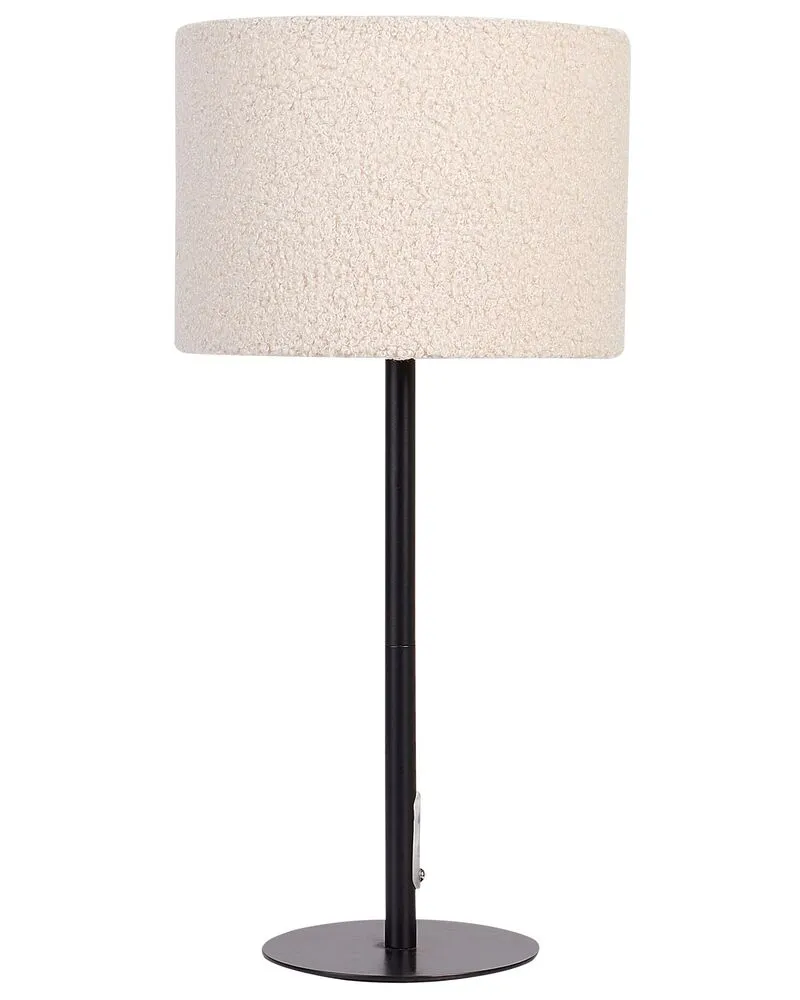 Tafellamp bouclé chamois VINAZCO - Certifié CE