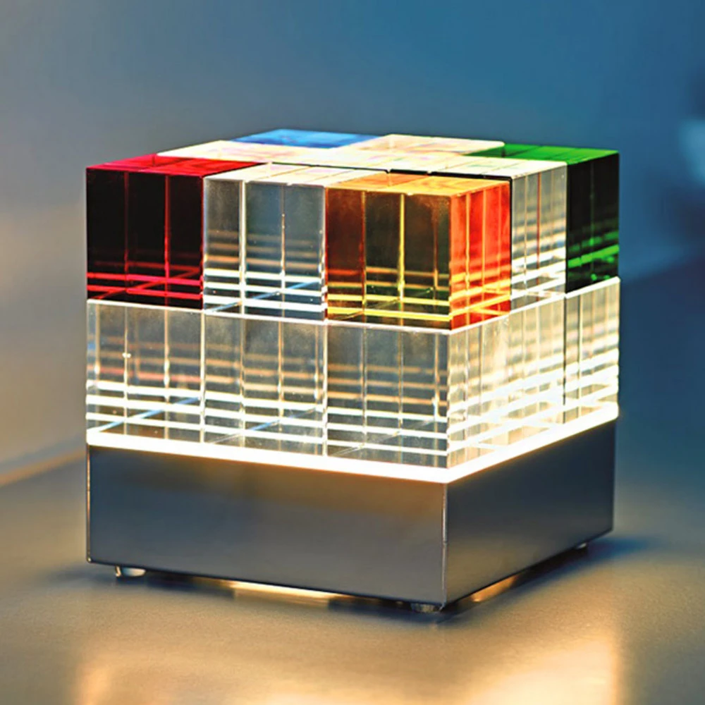 TECNOLUMEN Cubelight lampe à poser LED multicolore pour éclairage d'ambiance