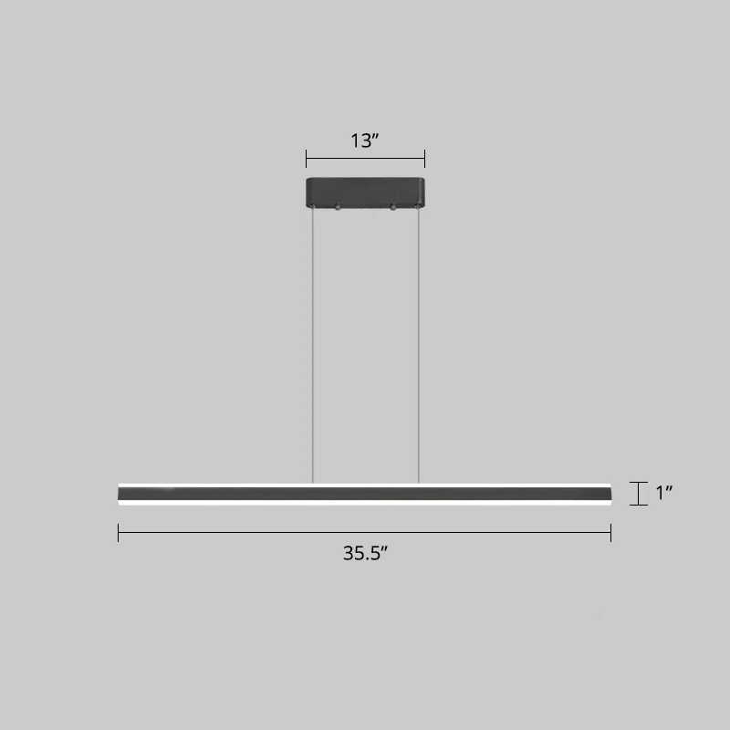 Dreieckige, stangenförmige Inselleuchte, einfache Aluminium-LED-Hängelampe für Restaurants à fixation clip