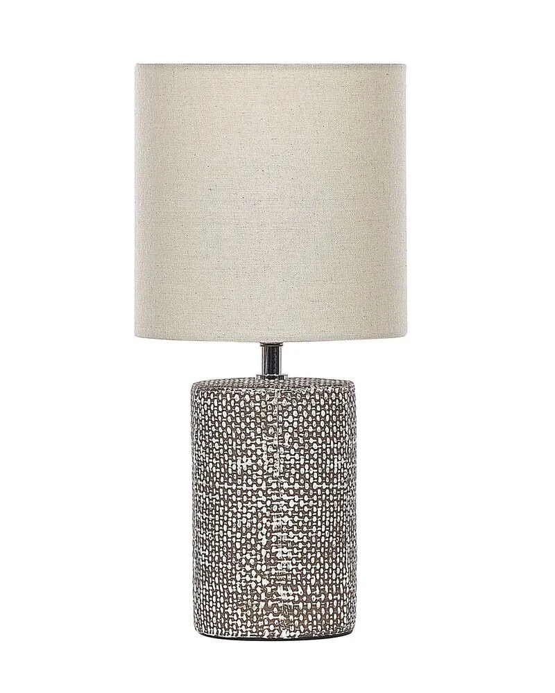 Lampe à poser en céramique marron IDER | Garantie 2 Ans
