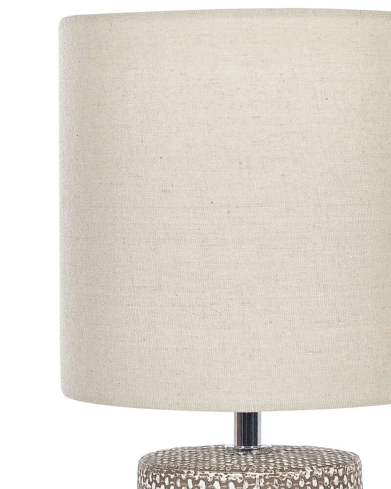 Lampe à poser en céramique marron IDER | Garantie 2 Ans