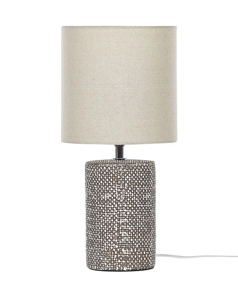 Lampe à poser en céramique marron IDER | Garantie 2 Ans