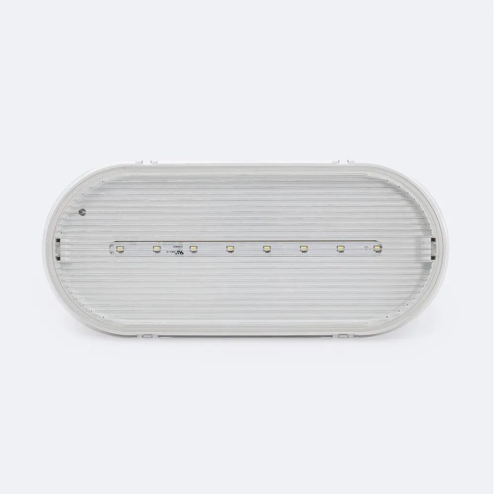 Luminaire de plafond à diffusion uniforme Éclairage de secours LED intégré ou en surface 120lm continu ou non IP65