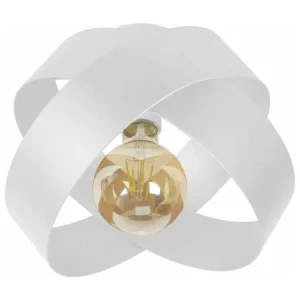 Luminaire de plafond à panneaux GORGES - Plafonnier géométrique métal blanc d'ivoire
