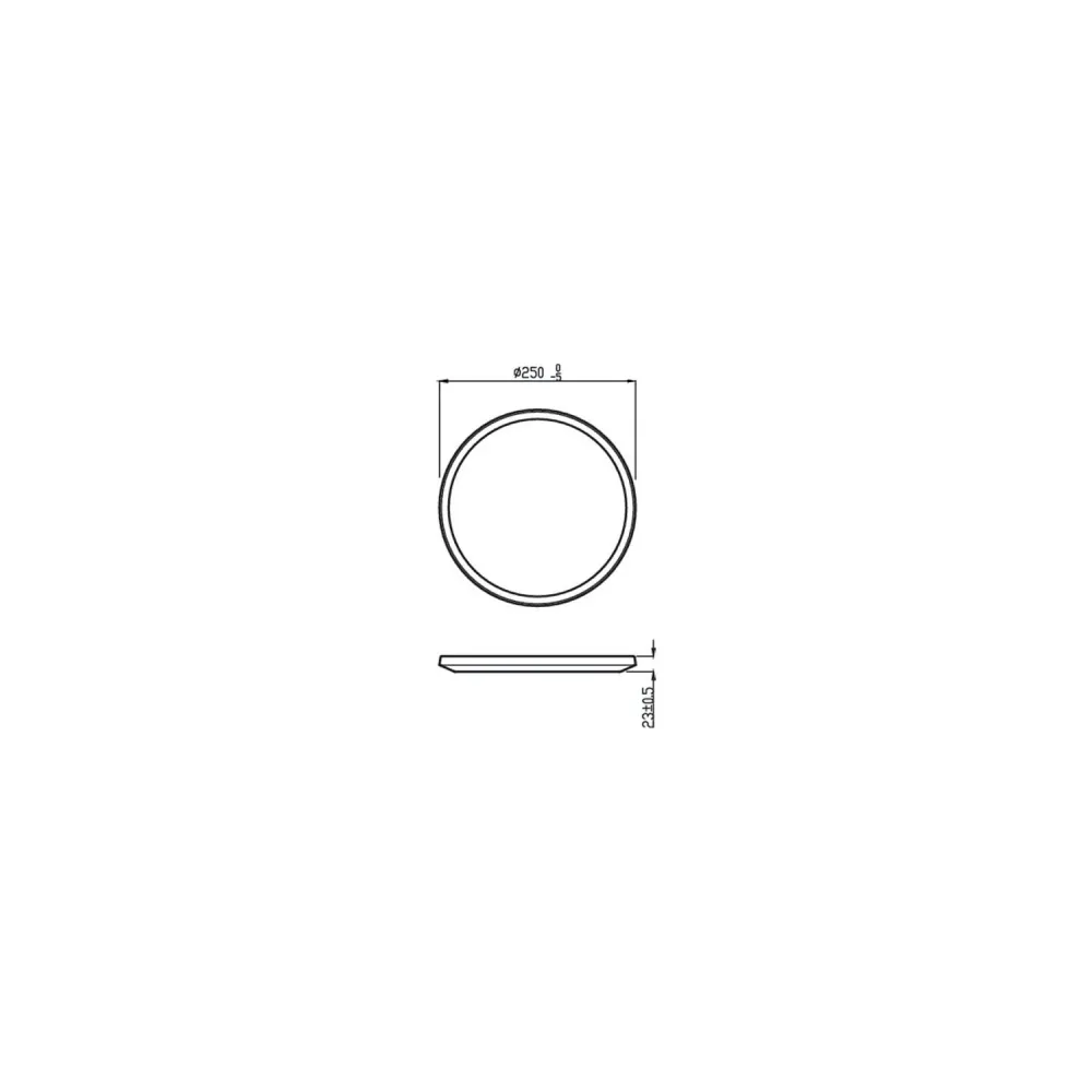 Luminaire de plafond à panneaux Plafonnier blanc Philips LED ultra-fin IP44 15W trois niveaux de variation