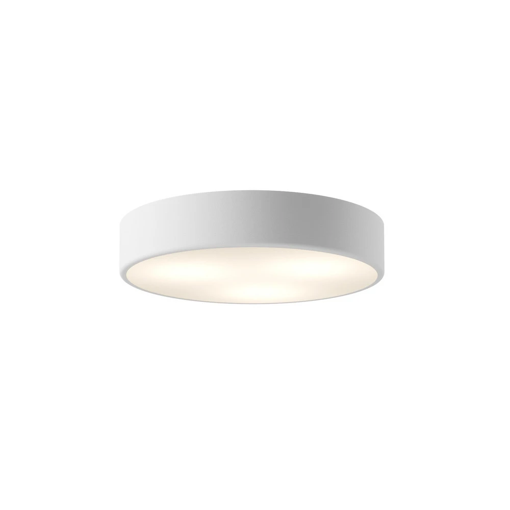 Plafonnier Cleo, Ø 40 cm, IP20, blanc, métal, E27 à fixation clip