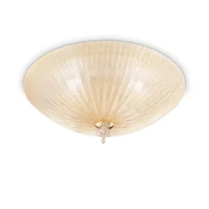 Plafonnier Design Moderne Ceiling lamp SHELL pl / amber / 40 cm