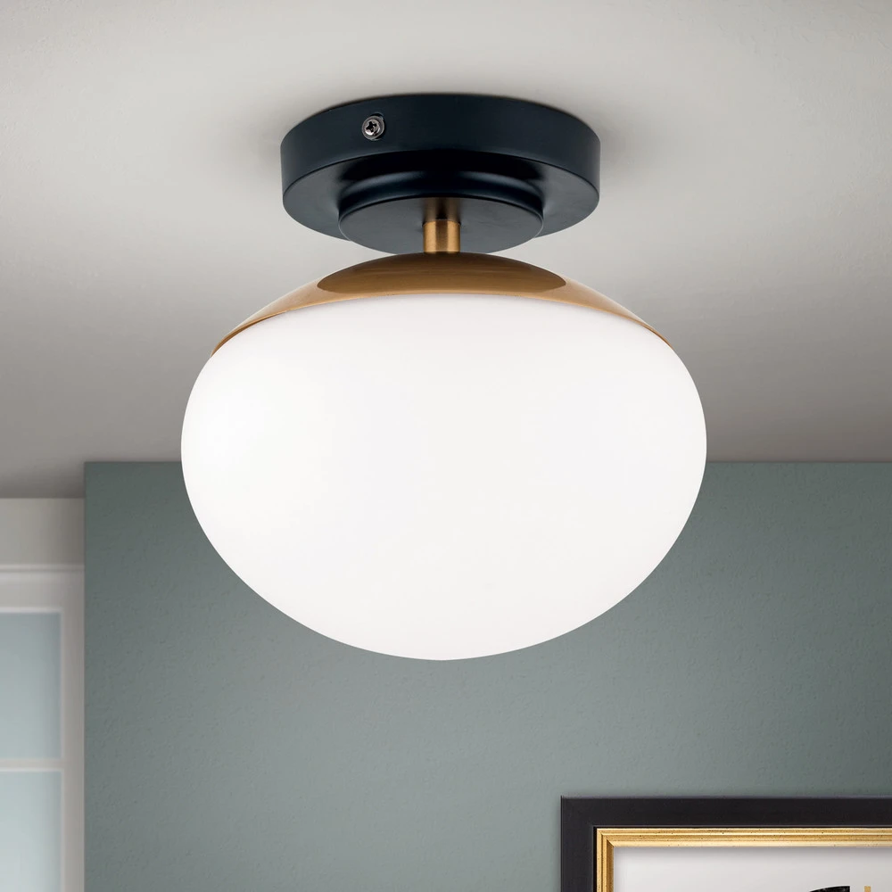 Plafonnier Josephine, à une lampe Sans outil d'installation