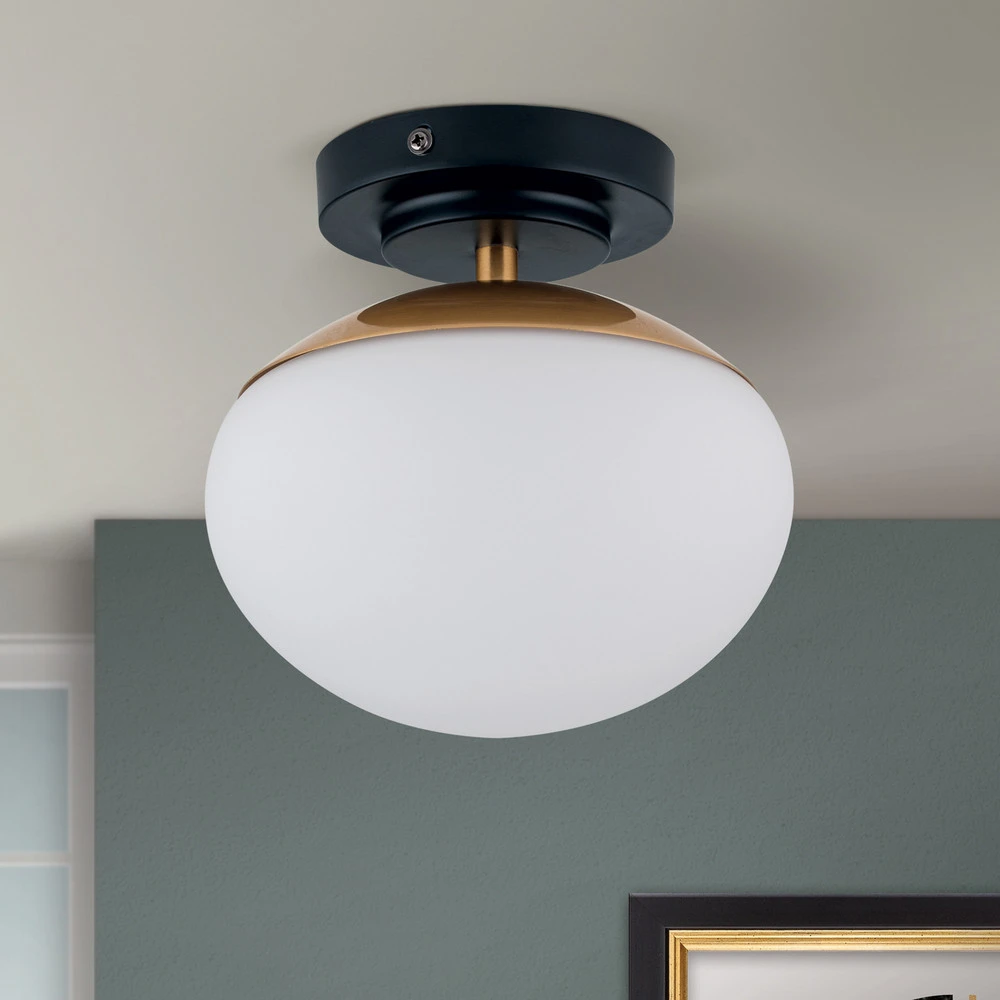 Plafonnier Josephine, à une lampe Sans outil d'installation