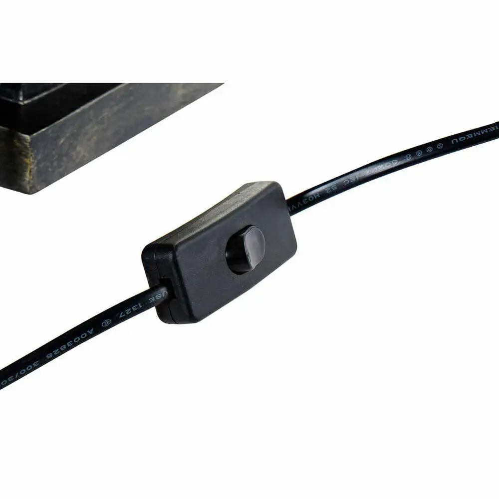 Lampe de bureau DKD Home Decor Noir Naturel Doré Métal Résine Singe (32.