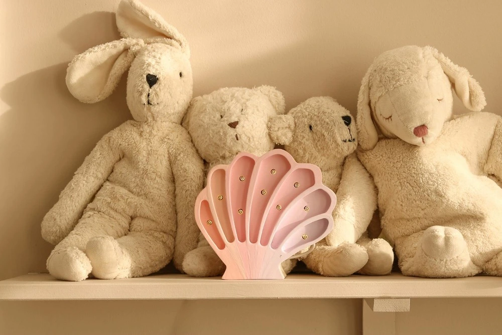 Lampe à sel Lampe veilleuse coquillage sirènes roses