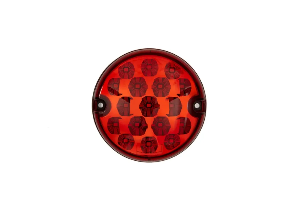 FOG LAMP, LED, RED, 95MM, 12/24V, E-MARKED, ÉTANCHE À L'EAU