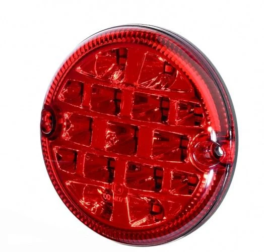 FOG LAMP, LED, RED, 95MM, 12/24V, E-MARKED, ÉTANCHE À L'EAU