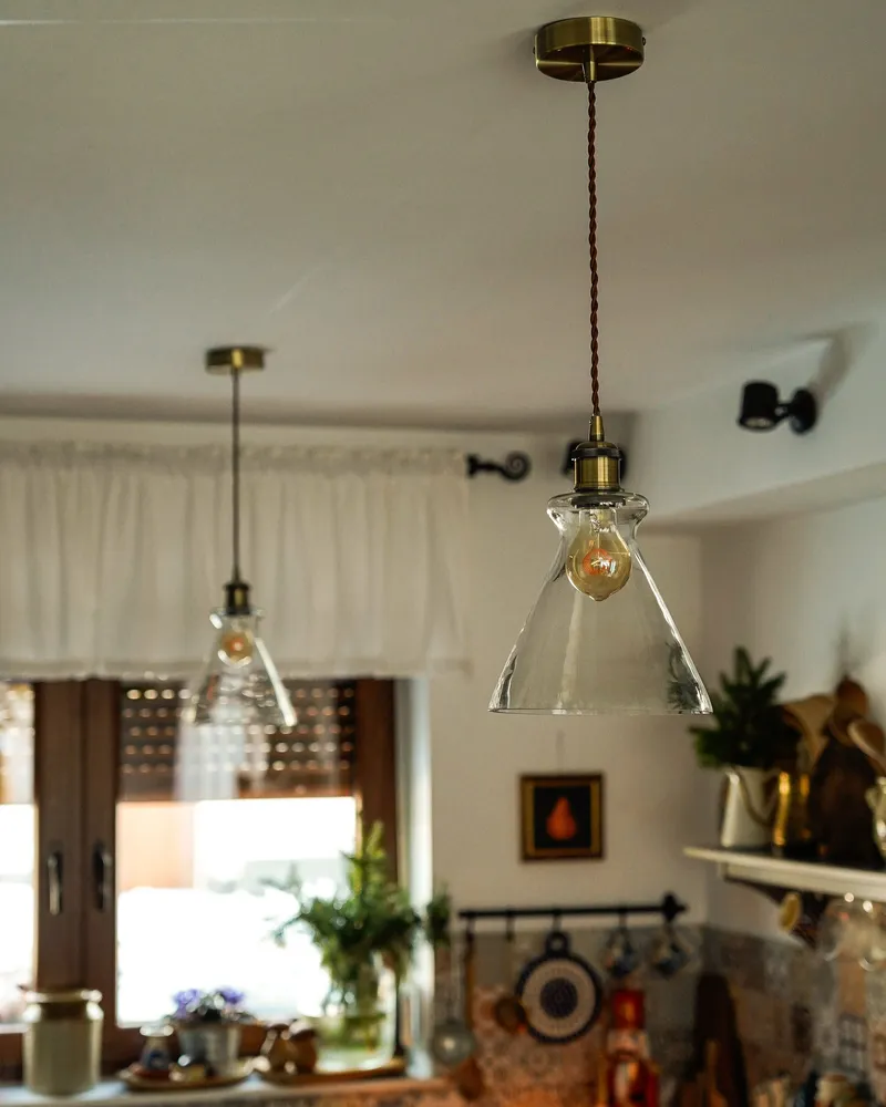 Glass Pendant Lamp Translucide BERGANTES