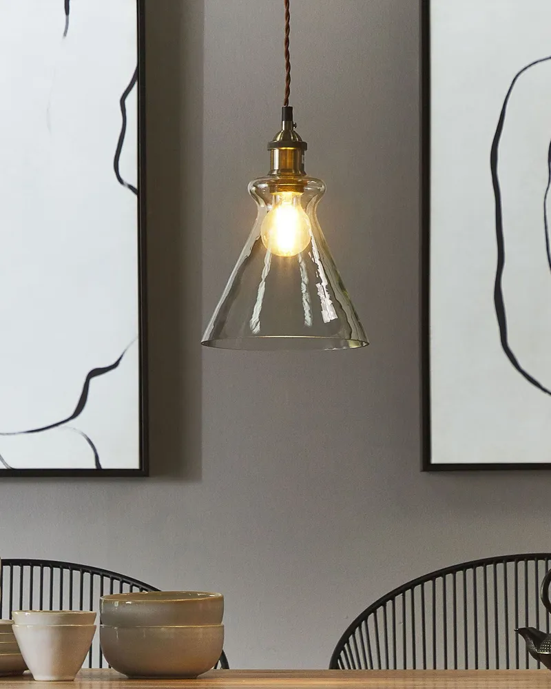 Glass Pendant Lamp Translucide BERGANTES