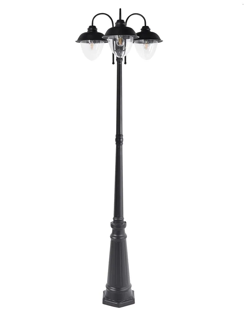 3 Light Outdoor Lamp Post Noir jais BANKA