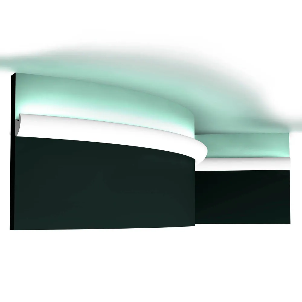 Modulable Stuck Lichtleiste für indirekte Beleuchtung CX188F | 30 x 34 x 2000 mm avec Lampe CREE LED