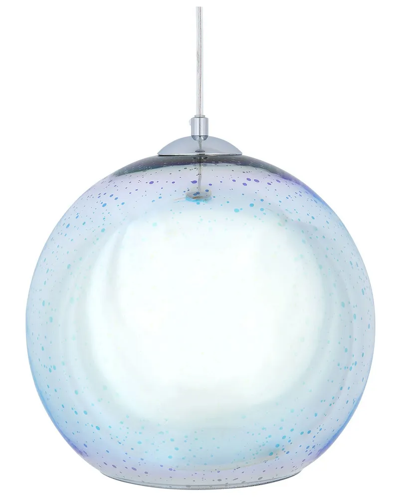 En verre Pendant Lamp Silver SESSERA